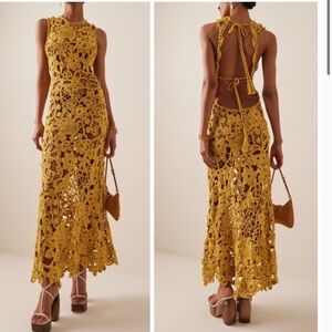 Ulla Johnson Yael Dress - small - hand crocheted retails $2250